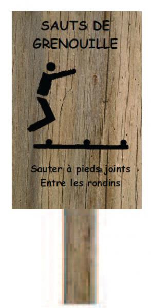 Panneaux pour parcours de santé